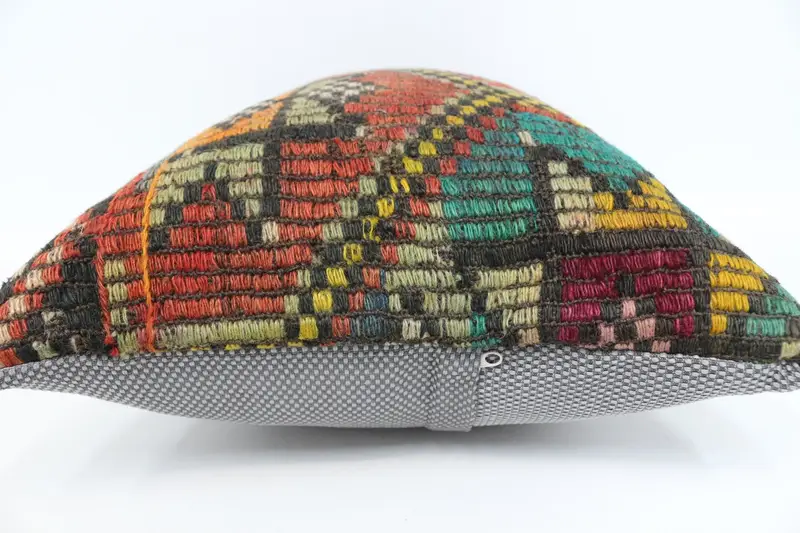 16x24 Red Cushion Case, Cushion Case, Kilim Pillow Cover, Art Deco Pillow Sham, Turkish Pillow, Vintage Kilim Throw Pillow - 5