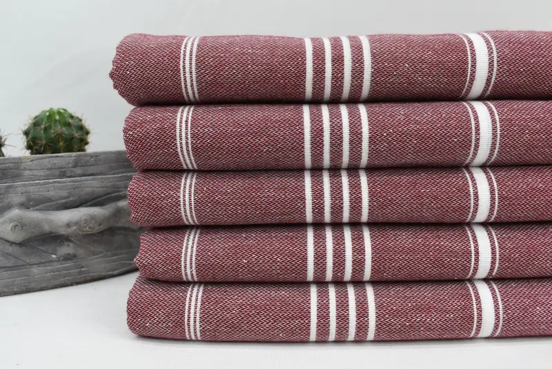 Personalized Gifts, Personalized Wedding Gift For Couple, Lightweight towel, Organic Beach Towel, 70x40 Cotton Striped Towel, Custom Towel - 2