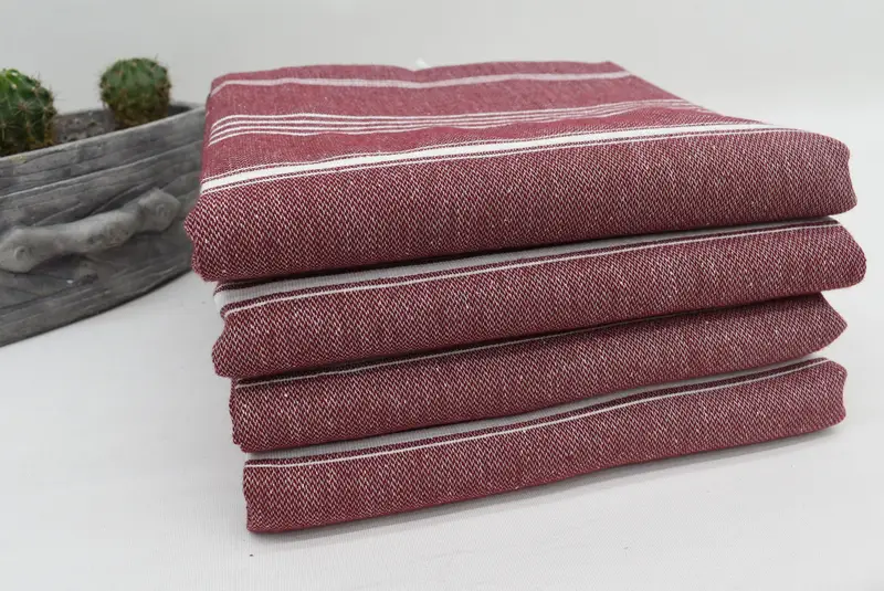 Personalized Gifts, Personalized Wedding Gift For Couple, Lightweight towel, Organic Beach Towel, 70x40 Cotton Striped Towel, Custom Towel - 7