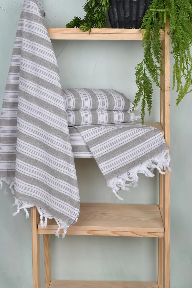 Quick-dry peshtemal, Organic Towel, Bachelorette Party Gifts Bridesmaids, 70x40 Cotton Striped Towel, Gift For Bride, Cotton towel, Kids Beach Towel - 6