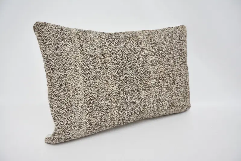 16x24 Gray Pillow Cover, Southwestern Pillow, Gift Pillow, Yoga Cushion Cover, Kilim Cushion Sham, Pillow Sham, Handmade Kilim Cushion - 3