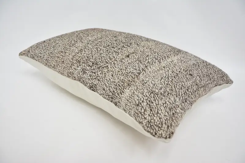 16x24 Gray Pillow Cover, Southwestern Pillow, Gift Pillow, Yoga Cushion Cover, Kilim Cushion Sham, Pillow Sham, Handmade Kilim Cushion - 6