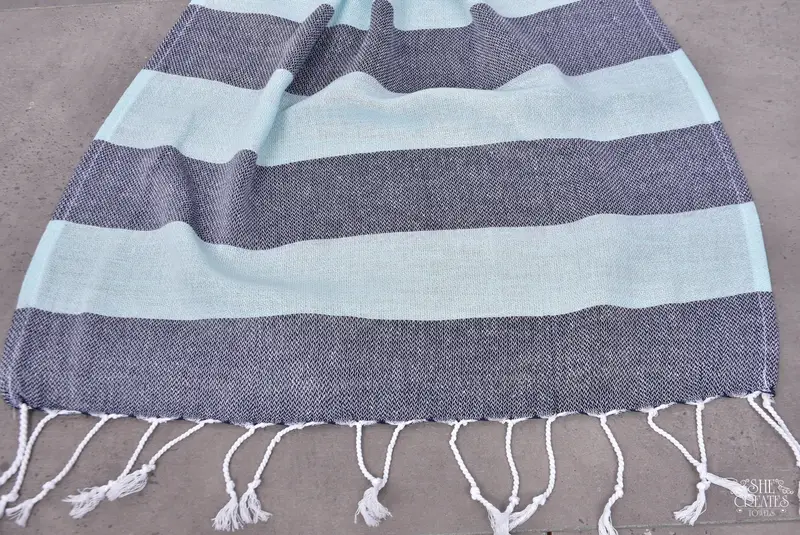 Monogram Turkish Bath Towel, Mother Of The Groom Gift, Small Bath Towels, 40x18 Cotton Striped Towel, Custom Hand Towel, Turkish Towel Hand Towel - 6