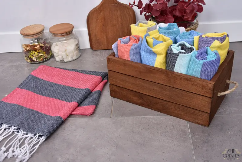 Monogram Turkish Bath Towel, Mother Of The Groom Gift, Small Bath Towels, 40x18 Cotton Striped Towel, Custom Hand Towel, Turkish Towel Hand Towel - 4