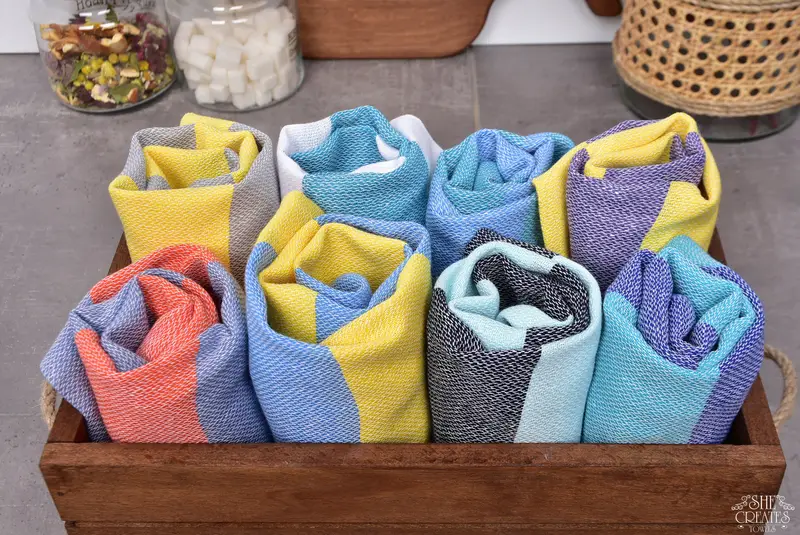 Monogram Turkish Bath Towel, Mother Of The Groom Gift, Small Bath Towels, 40x18 Cotton Striped Towel, Custom Hand Towel, Turkish Towel Hand Towel - 3