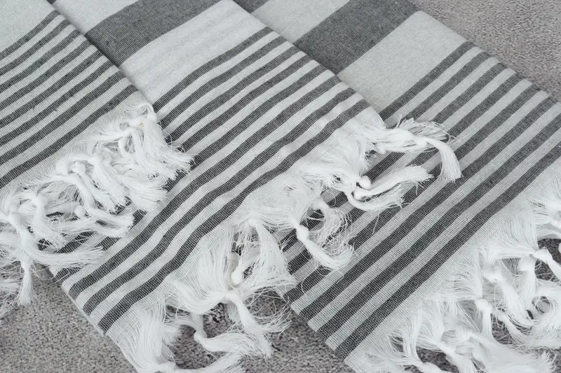 Bachelorette Party Favors, 68x36 Cotton Striped Towel, Beach Wedding Favor, Bridesmaid Gifts, Organic towel, Gift For Boyfriend, Custom Towel Beach - 5