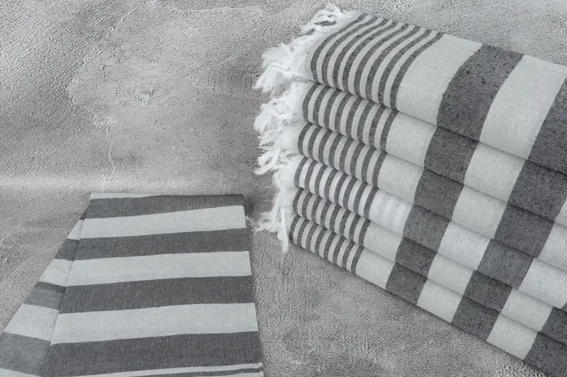 Bachelorette Party Favors, 68x36 Cotton Striped Towel, Beach Wedding Favor, Bridesmaid Gifts, Organic towel, Gift For Boyfriend, Custom Towel Beach - 2
