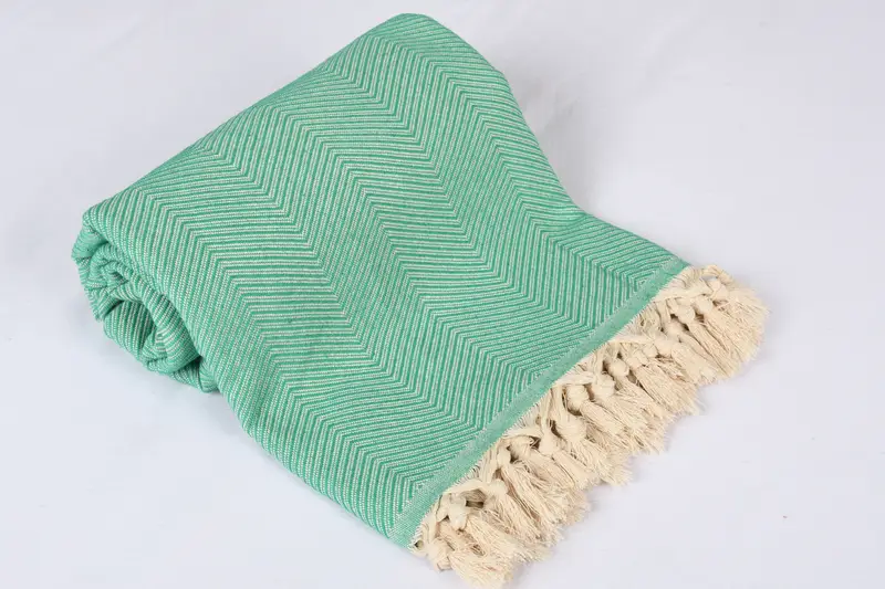 Housewarming Gift, Wedding Gift Customized Blanket, Personalized Gift For Her, Bedspread, 84x68 Cotton Zig zag Towel, Bachelorette Party Favors - 3