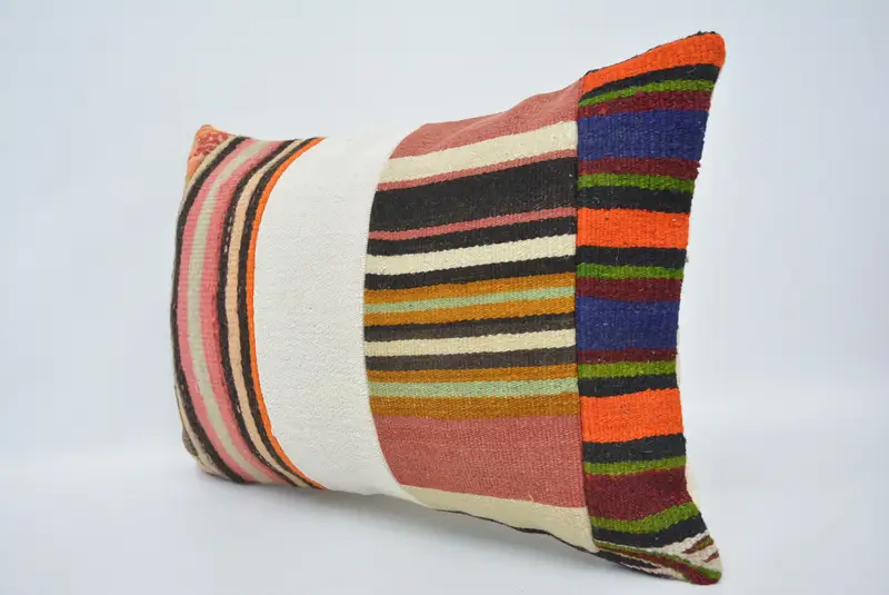 Evcil hayvan yastığı, dış mekan yastığı, 16x24 beyaz yastık sahte, pamuk yastık kapağı, yastık, Türk yastığı, Kilim yastığı, antika yastık - 4