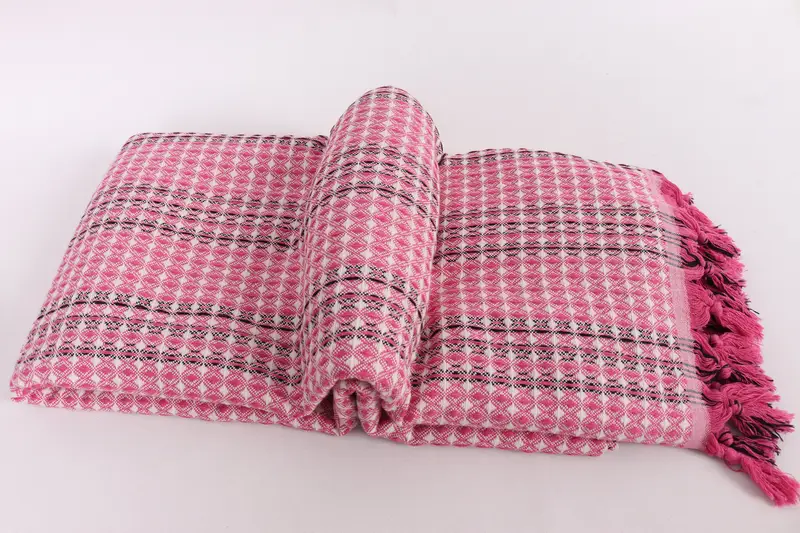 Wedding Favors, Tablecloth, Woven Throw Blanket, Turkish Towel Beach Blanket, Quenn Bedspread, 96x70 Cotton Striped Towel, Best Wedding Gift - 6