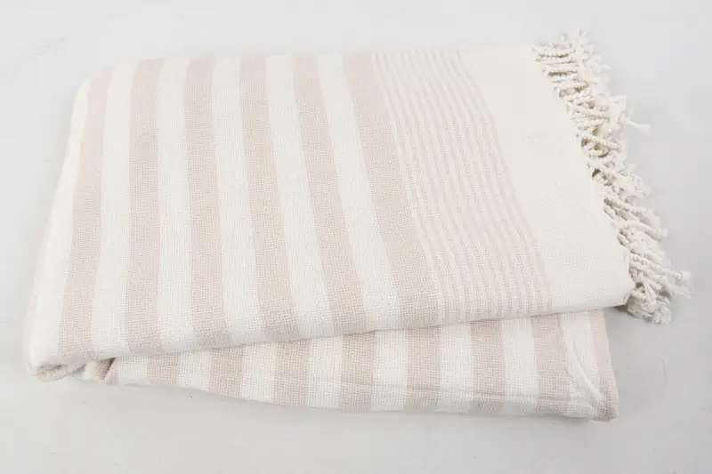 68x36 Cotton Striped Terry Towel, Home Decor Towel, Quick-drying peshtemal towel for poolside, Bridesmaid Gift Towel, Luxury towel, Wedding Gift - 6