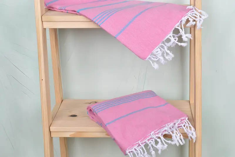 Girl Trip Party Favor, Bridesmaid Gift, Lightweight Turkish towel, 70x40 Cotton Striped Towel, Bath towel, Summer Towel, Maid Of Honor Gift - 5