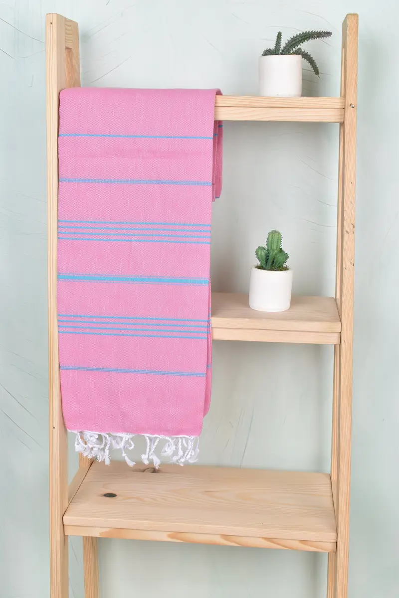 Girl Trip Party Favor, Bridesmaid Gift, Lightweight Turkish towel, 70x40 Cotton Striped Towel, Bath towel, Summer Towel, Maid Of Honor Gift - 8