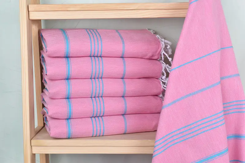Girl Trip Party Favor, Bridesmaid Gift, Lightweight Turkish towel, 70x40 Cotton Striped Towel, Bath towel, Summer Towel, Maid Of Honor Gift - 2