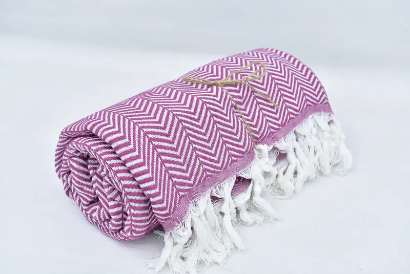 92x76 Cotton Chevron Towel, Housewarming Gift, Monogram Blanket, Custom Wedding Gifts, Bachelorette Party Favors Beach, Wedding Anniversary Gift - 2