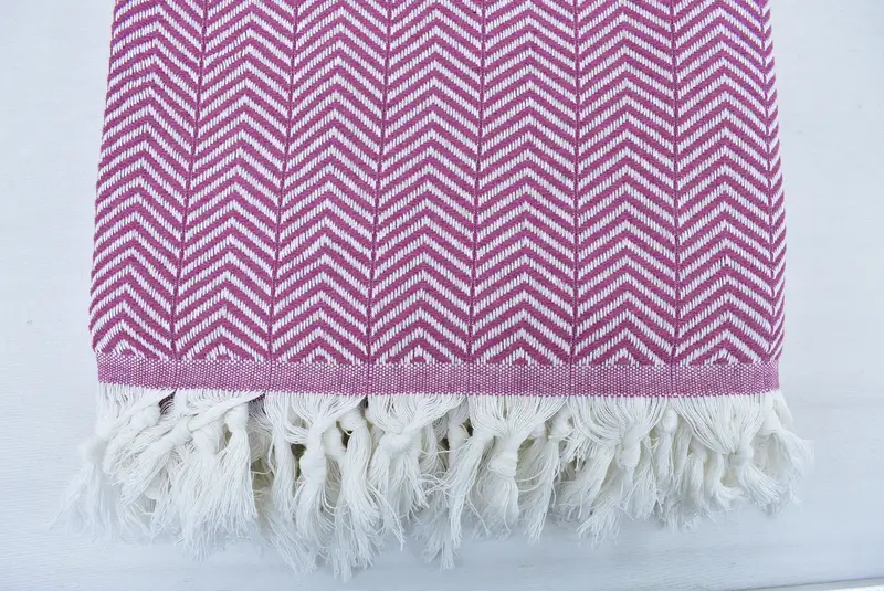 92x76 Cotton Chevron Towel, Housewarming Gift, Monogram Blanket, Custom Wedding Gifts, Bachelorette Party Favors Beach, Wedding Anniversary Gift - 7