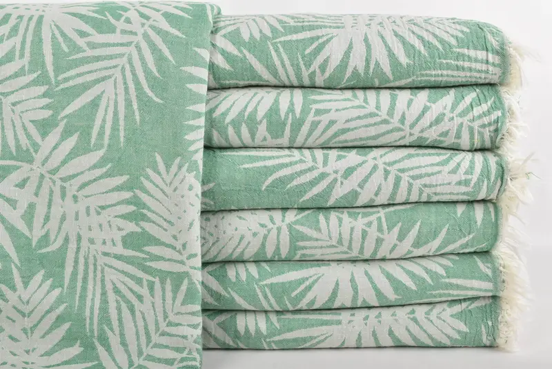 100x80 Cotton Floral Patterned Towel, Organic Throw, Bachelorette Gifts, Tablecloth, Bridal Shower Gift, Turkish Towel Beach Blanket, Bridal Gifts - 2