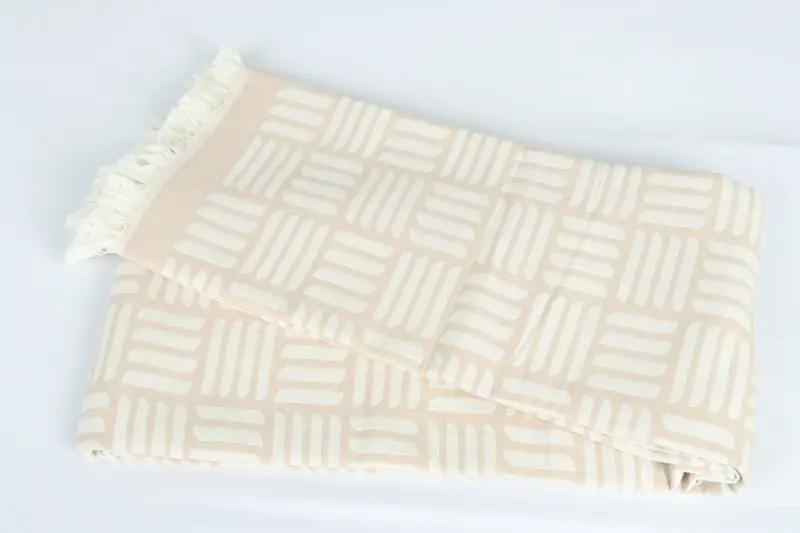 96x88 Cotton Geometric Towel, Personalized Home Gift Wedding, Bridesmaid Gifts, Throw Blanket, Bachelorette Party Favors, Gift For The Home - 6