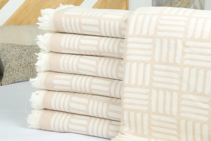 96x88 Cotton Geometric Towel, Personalized Home Gift Wedding, Bridesmaid Gifts, Throw Blanket, Bachelorette Party Favors, Gift For The Home - 2