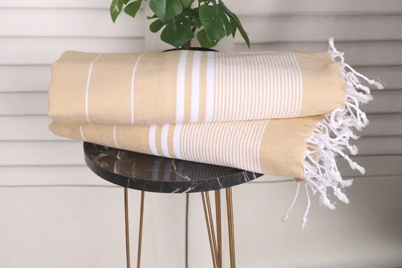 40x24 Cotton Striped Towel, Bridesmaid Gift Towel, Bulk Order Towel, Handmade Gift, Monogrammed Hand Towel, Personalized Gifts, Turkish Tea Towel - 3