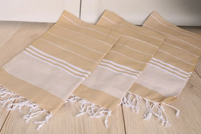 40x24 Cotton Striped Towel, Bridesmaid Gift Towel, Bulk Order Towel, Handmade Gift, Monogrammed Hand Towel, Personalized Gifts, Turkish Tea Towel - 6