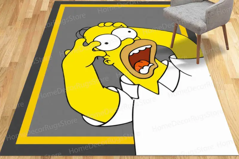 Eleganter bedruckter Teppich: Modernes Design, weicher Stoff, einzigartige Muster