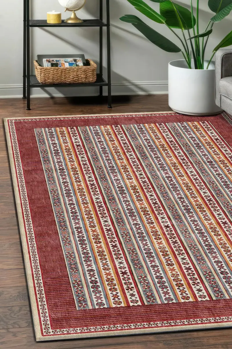 Eleganter bedruckter Teppich: Modernes Design, weicher Stoff, einzigartige Muster