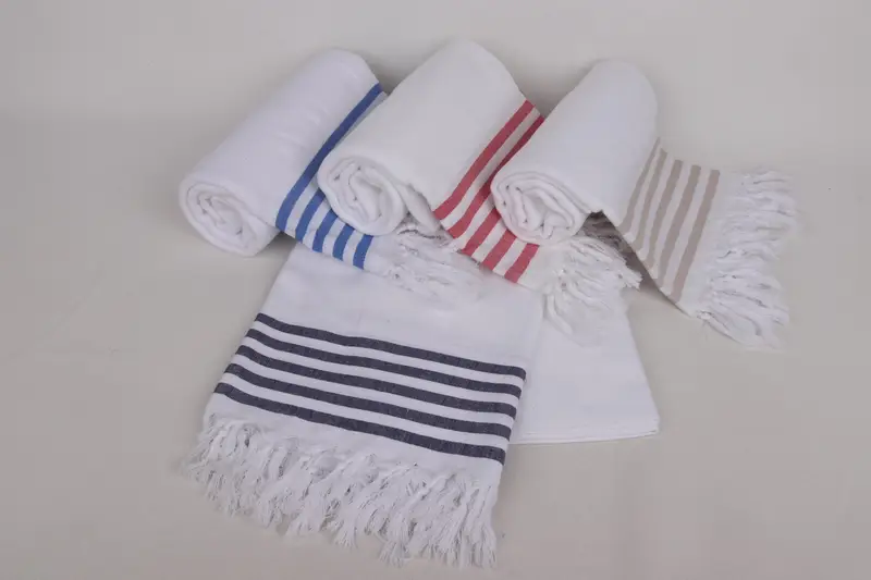 Best Friend Gift, Spa Gift, 70x40 Cotton Striped Towel, Beach Towel Bulk, Personalized Towel, Quick-drying peshtemal towel for poolside, Scarf Towel - 3
