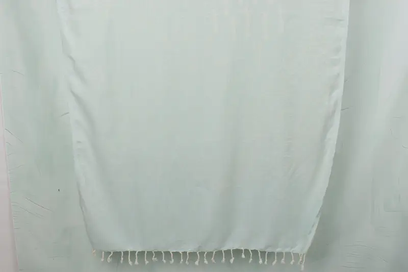 Bulk Gift Mint Towel Patterned Organic Cotton/Linen, 36x67 Inches