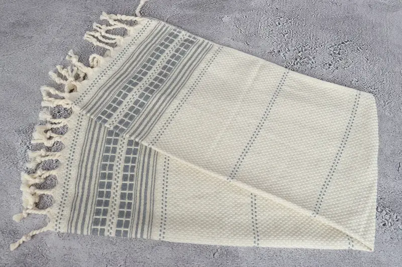 Girl Trip Party Favor, 40x20 Linen Striped Towel, Monogram Tea Towel, Monogram Kitchen Towel, Gift For Him, Monogrammed Hand Towel, Wedding Favors - 6