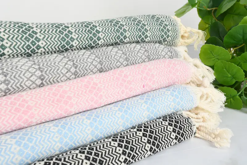 Personalized Wedding Gift, Turkish Towel USA, Gift For Best Friend, Bachelorette Party Decorations, Beach Towel Bulk, 70x38 Cotton Diamond Towel - 3