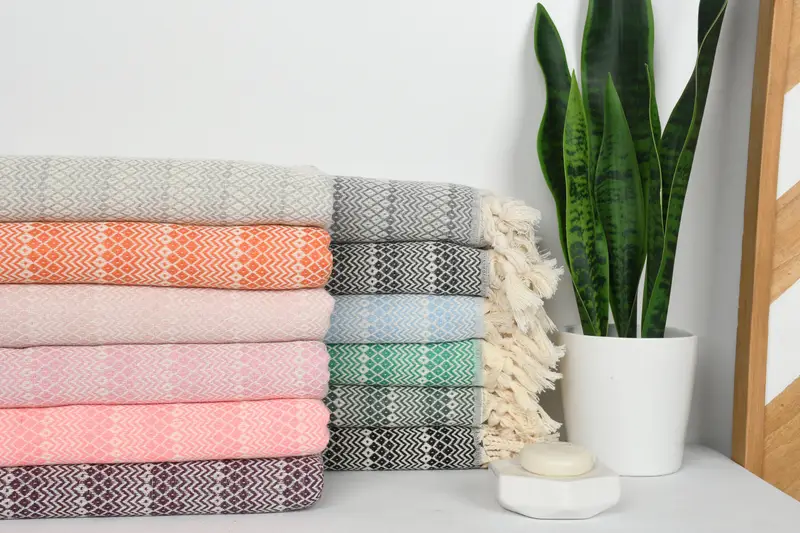 Personalized Wedding Gift, Turkish Towel USA, Gift For Best Friend, Bachelorette Party Decorations, Beach Towel Bulk, 70x38 Cotton Diamond Towel - 2