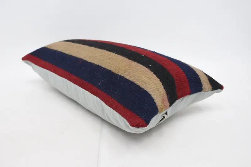 12x24 Blue Cushion, Gift Pillow, Vintage Kilim Pillow, Interior Designer Pillow, Art Deco Cushion Case, Wholesale Cushion Cover, Cushion - 6
