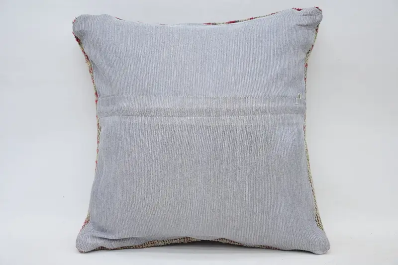 14x14 Beige Pillow, Neutral Pillow Case, Ethnical Kilim Rug Pillow, Farmhouse Cushion Cover, Pillow, Vintage Kilim Pillow, Vintage Pillow - 6