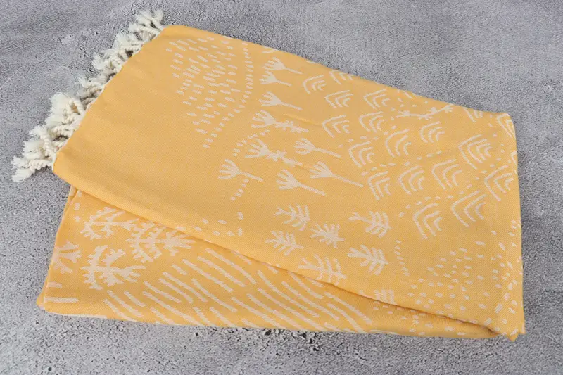 Quick-Dry Beach Towel, Scarf Towel, Bridesmaid Gift Towel, Spa Gift Towel, Housewarming Gift, Gift For Coworker, 68x40 Cotton Mountain Design Towel - 7