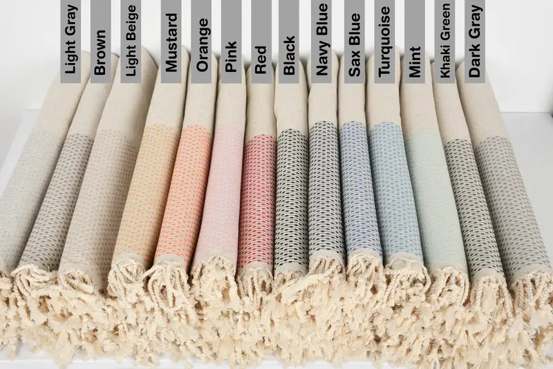 Peshtemal Towel USA, Girl Trip Party Favor, Gift For Bride, 70x40 Cotton Polka Dot Towel, Bachelor Gifts, Turkish beach towel, Personalized Towel - 1