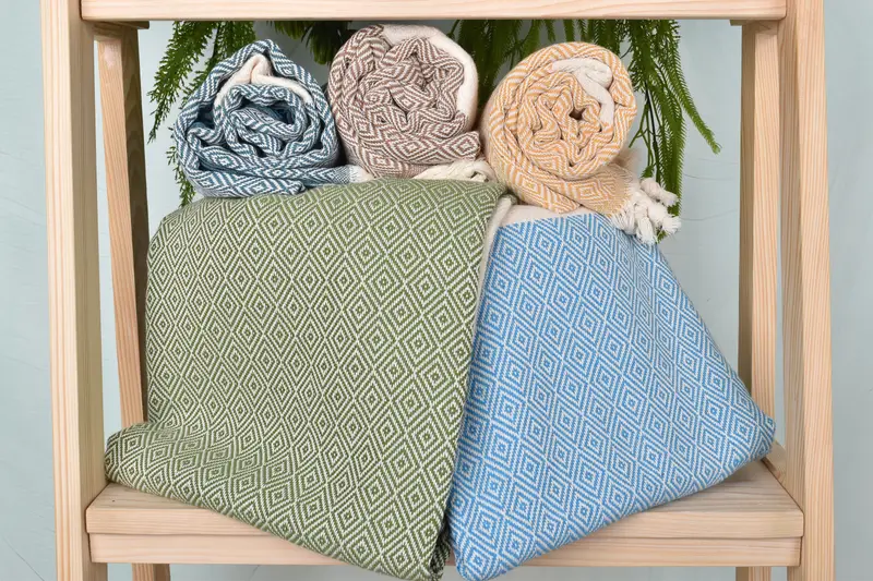 Custom Gifts, Turkish Tea Towel, Gym Towel, Bachelorette Towel, Monogram Hand Towel, Turkish Hand Towel, 36x20 Cotton Diamond Towel, Bridesmaid Gift - 7