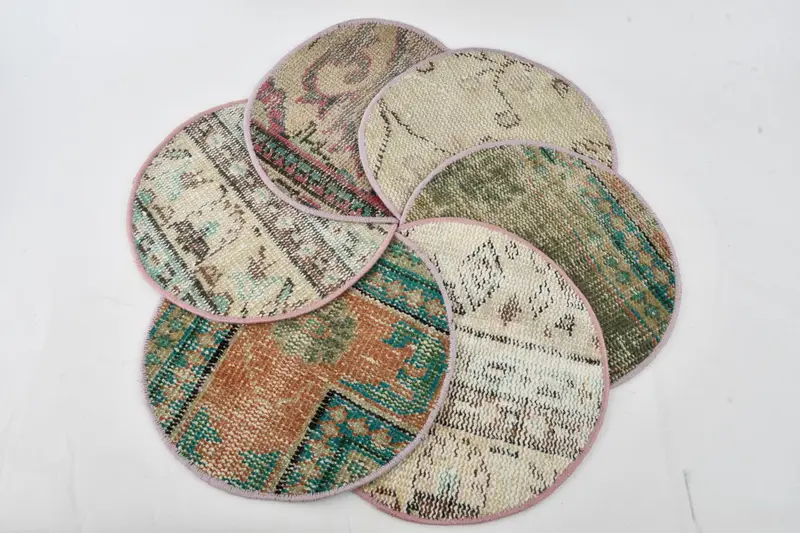 Beige and Brown Woven Placemats, Elegant Dining Room Decor