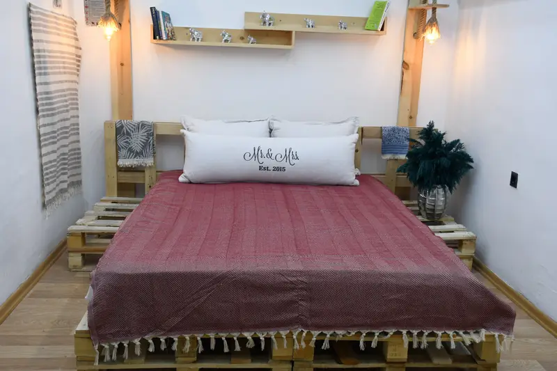 Bridal Shower Gift, Bridal Shower Favor, Boho Throw Blankets, Throw Blanket, 84x68 Cotton Zig zag Towel, Turkish Throw Blanket, Turkish Bedspread - 7