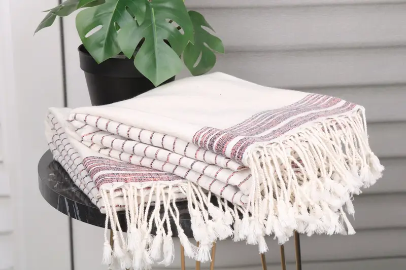 68x36 Cotton Striped Towel, Wedding Favors, Luxury Beach Towel, Peshtemal Towel, Girl Trip Party Favor, Organic Towel, Bath towel, Home Decor Towel - 3