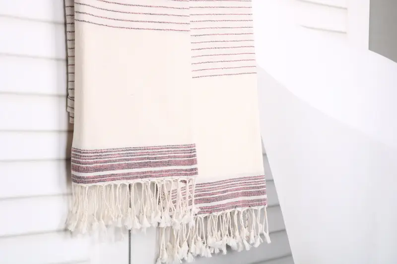 68x36 Cotton Striped Towel, Wedding Favors, Luxury Beach Towel, Peshtemal Towel, Girl Trip Party Favor, Organic Towel, Bath towel, Home Decor Towel - 8
