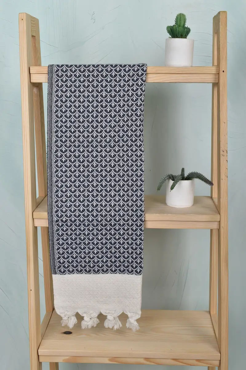 Turkish Towel Monogram, Monogram Kitchen Towel, Custom Hand Towel, 34x18 Cotton Floral Design Towel, Employee Gifts, Gift For Him, Wedding Favors - 8