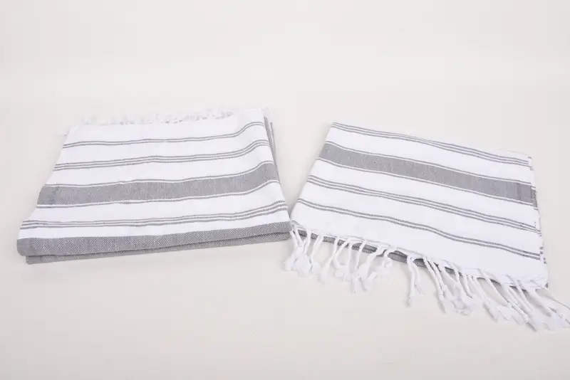Personalized Kitchen Towel, Monogram Hand Towel, 44x24 Cotton Striped Towel, Wedding For Favor, Spa Towel, Bridal Shower Favors, Personalized Gifts - 7