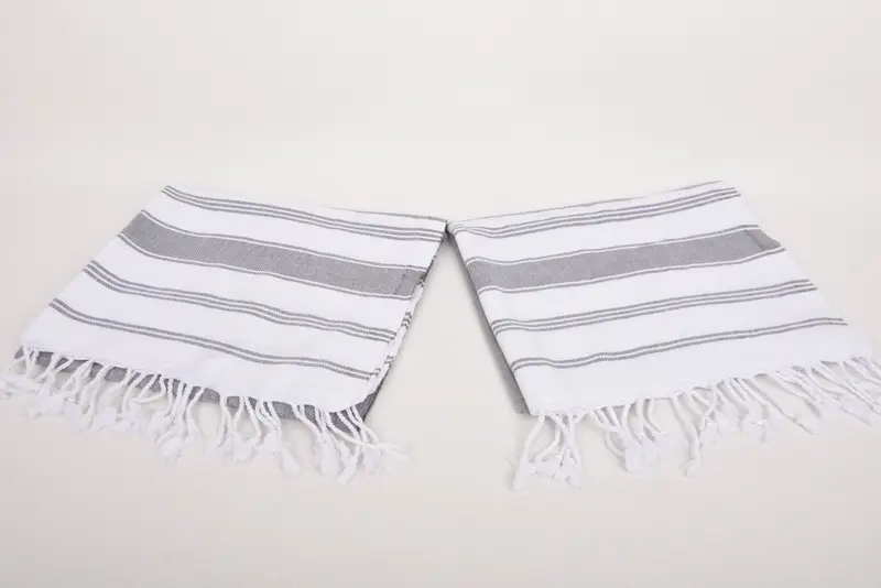 Personalized Kitchen Towel, Monogram Hand Towel, 44x24 Cotton Striped Towel, Wedding For Favor, Spa Towel, Bridal Shower Favors, Personalized Gifts - 6