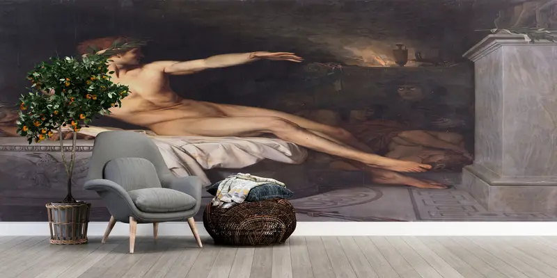 Custom Wall Paper, Canabel Wallpaper, Alexaandre Cabanel, Modern Wall Paper, Paper Wall Art, Naked Man Wall Poster, Famous Mural, - 9