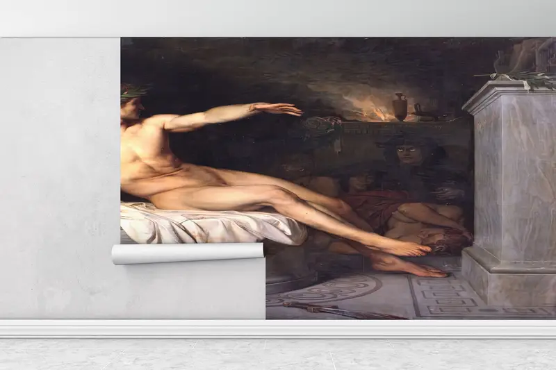 Custom Wall Paper, Canabel Wallpaper, Alexaandre Cabanel, Modern Wall Paper, Paper Wall Art, Naked Man Wall Poster, Famous Mural, - 1