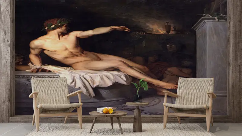 Custom Wall Paper, Canabel Wallpaper, Alexaandre Cabanel, Modern Wall Paper, Paper Wall Art, Naked Man Wall Poster, Famous Mural, - 6