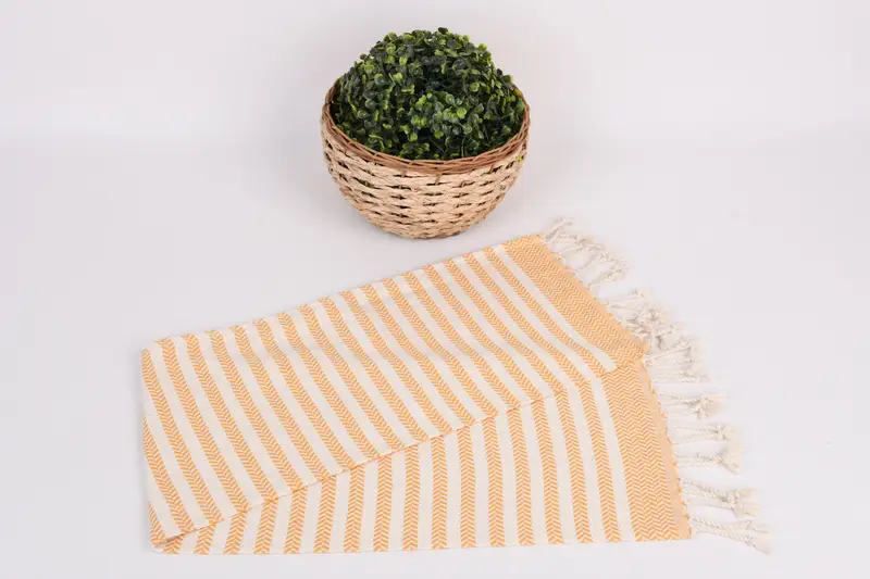 Personalisiertes Geschirrtuch, 40x18 Baumwoll -Chevron -Handtuch, willkommenes Hochzeitsgeschenk, Monogramm Handtuch, türkisches Handtuch, Gasttuch, Junggesellenhandtuch - 4