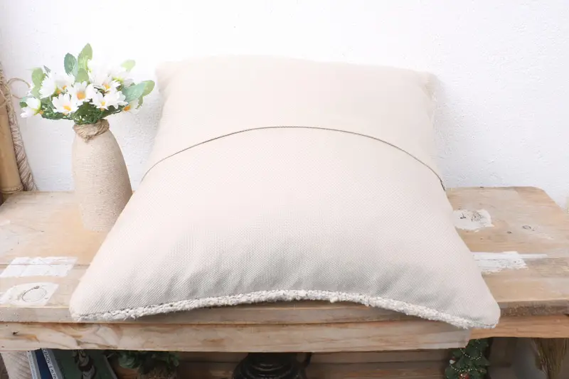 Comfy Throw Cushion Cover, 16x16 White Pillow Case, Ethnical Kilim Rug Pillow, Boho Pillow, Vintage Pillow, Pillow Sham, Sofa Bolster Pillow Sham - 7