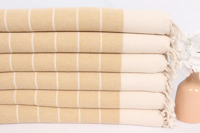 Gift For Wedding Day, Wedding Gift, Housewarming Gift, 36x16 Cotton Striped Towel, Small Bath Towels, Bachelorette Party Favor, Kitchen Towel - 3